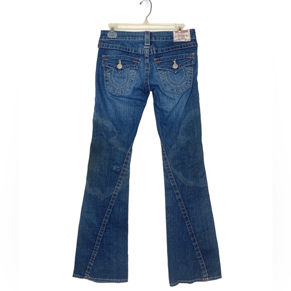 True Religion Joey Twisted Seam Flared Jeans - Picture 2 of 7